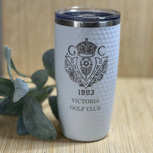 personalized double insulated golf tumbler | use your own design