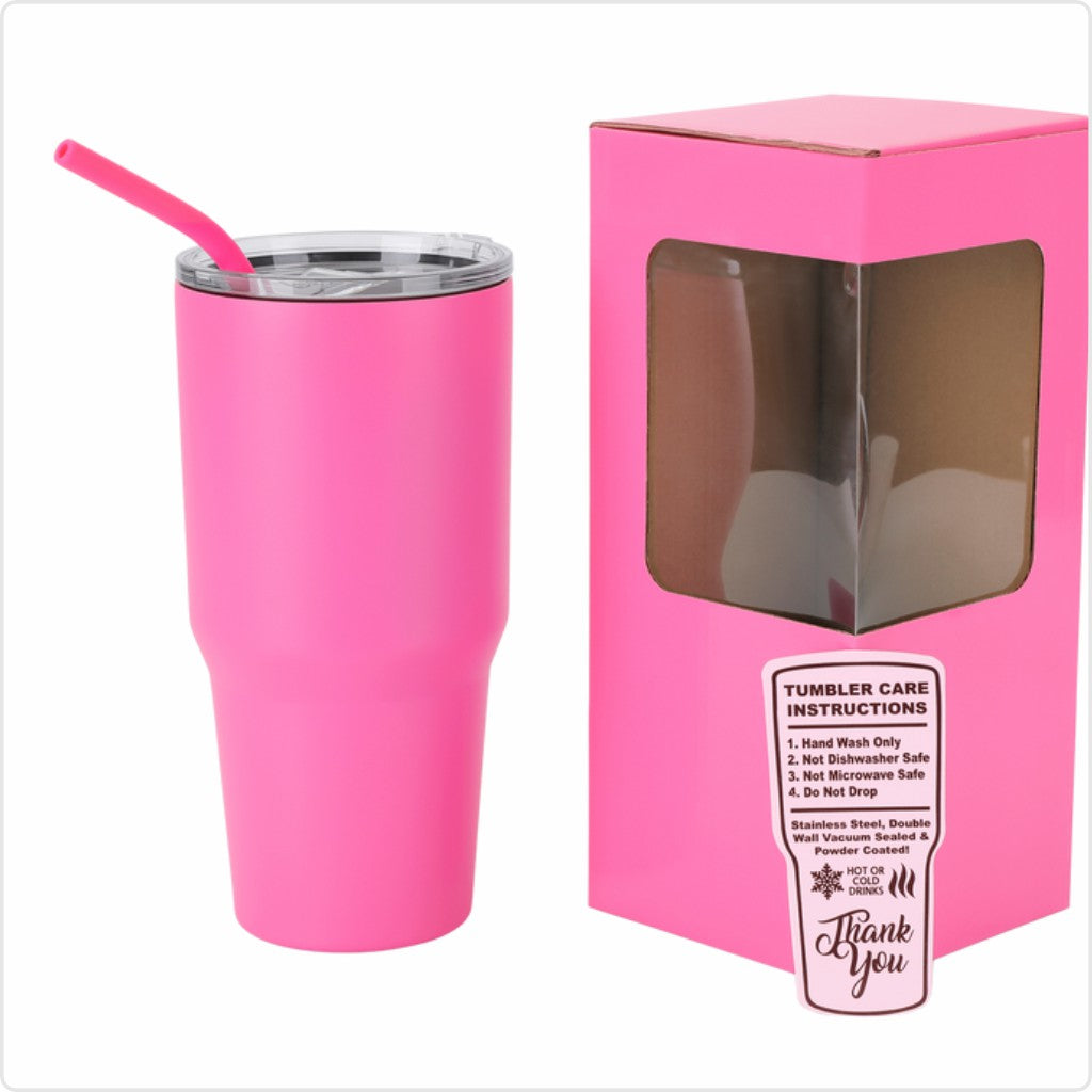 30 oz tumblers with straw | case of 25