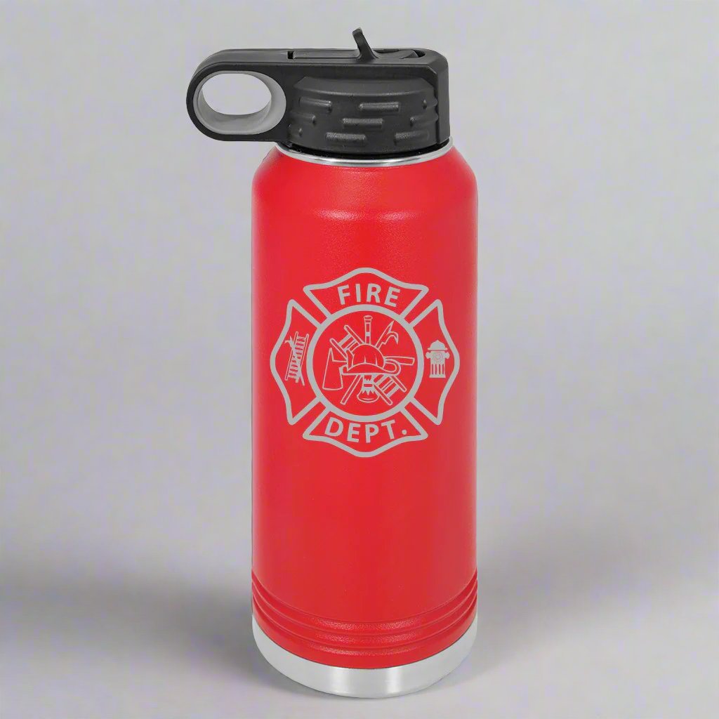 personalized tumbler | fire station logo