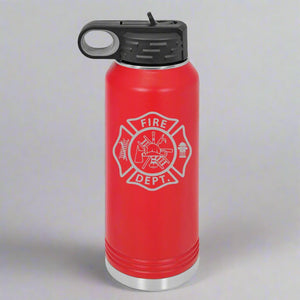 personalized tumbler | fire station logo