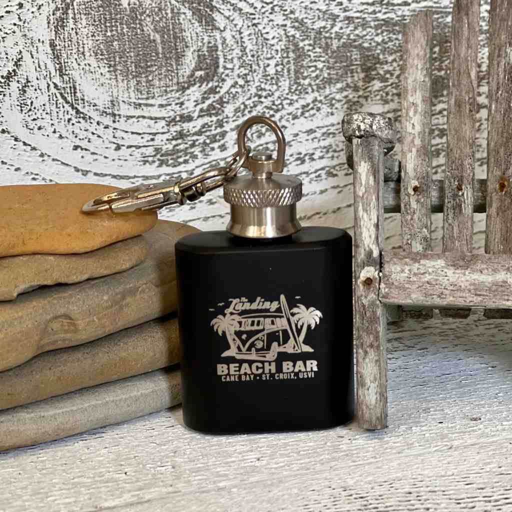 personalized flask key chain | logo