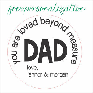 personalized measuring tape | dad