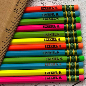 personalized pencil set | name