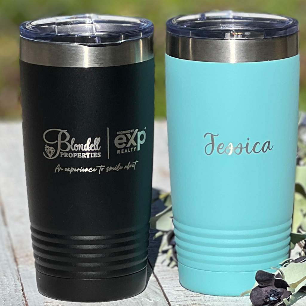 personalized tumbler | realtor logo