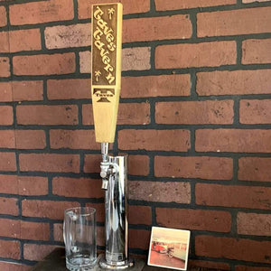 personalized laser engraved beer tap handle | vw bus