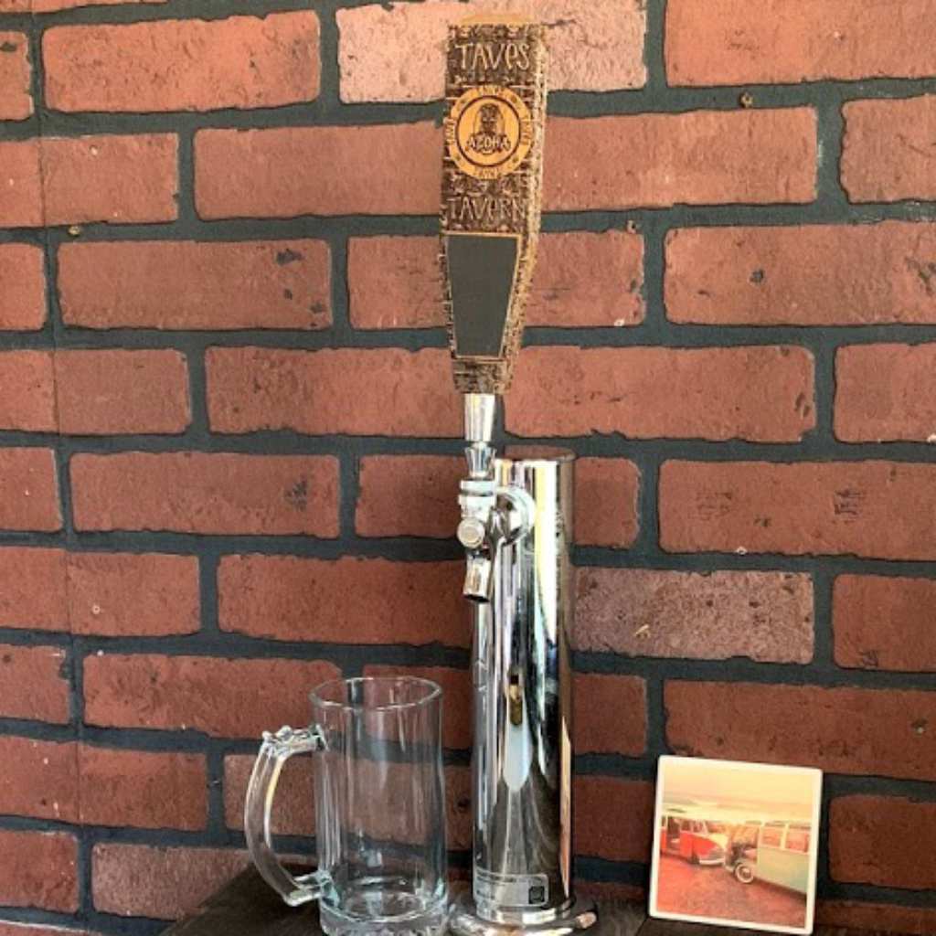 custom laser engraved beer tap handle | design your own
