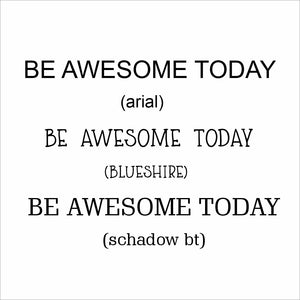funny desk name plate laser engraved | be awesome today