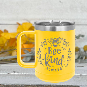 personalized double insulated coffee cup | bee kind