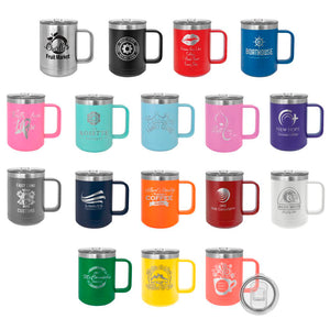 personalized double insulated coffee mug | logo