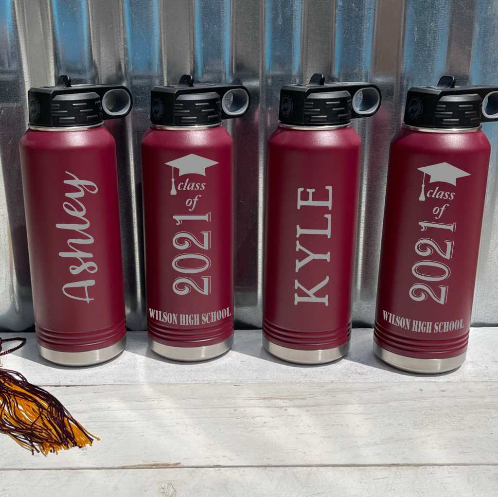Engraved Water Bottles With Straw, Personalized Insulated Water Bottle,  Name Water Bottle, Custom Water Bottle, Valentines Gift Idea 