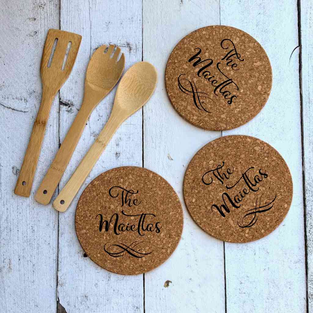 Gather & Gobble Personalized Beechwood Utensil 4 Piece Set, Kitchen and  Dining, Personalized Kitchen Gifts, Thanksgiving Gifts